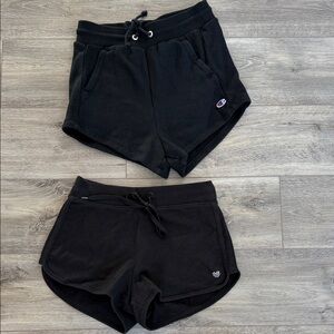 Champion Women's Black Shorts Set